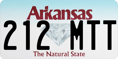 AR license plate 212MTT