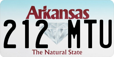 AR license plate 212MTU
