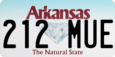 AR license plate 212MUE