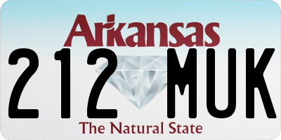 AR license plate 212MUK