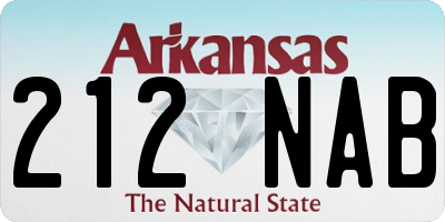 AR license plate 212NAB