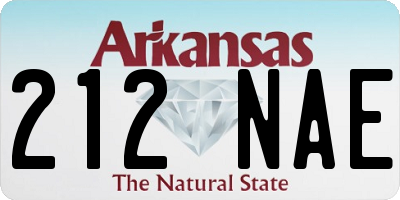 AR license plate 212NAE