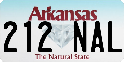 AR license plate 212NAL