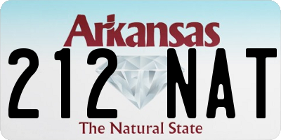 AR license plate 212NAT