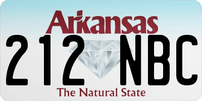 AR license plate 212NBC