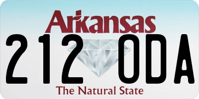 AR license plate 212ODA