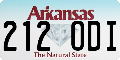 AR license plate 212ODI