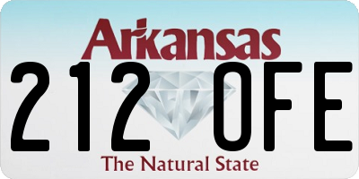 AR license plate 212OFE