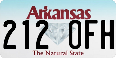 AR license plate 212OFH