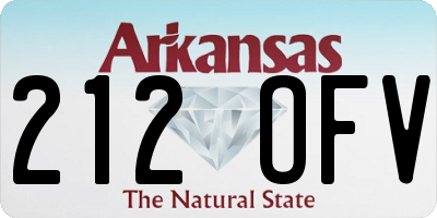 AR license plate 212OFV