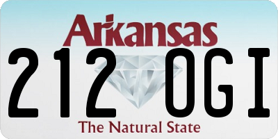 AR license plate 212OGI