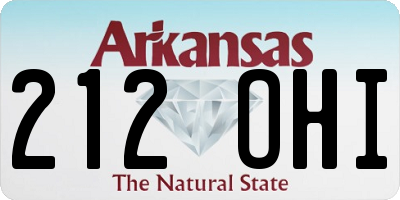 AR license plate 212OHI