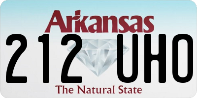 AR license plate 212UHO