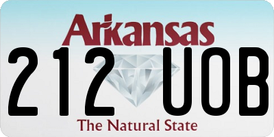 AR license plate 212UOB