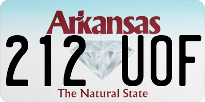 AR license plate 212UOF