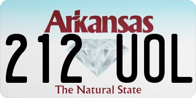 AR license plate 212UOL