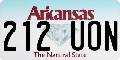 AR license plate 212UON