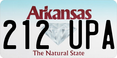 AR license plate 212UPA