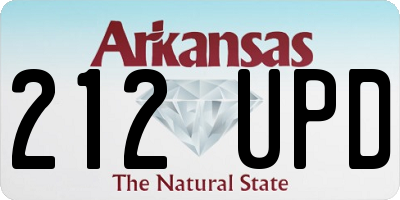 AR license plate 212UPD