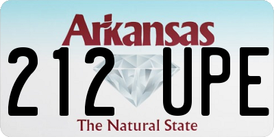 AR license plate 212UPE