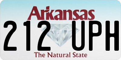 AR license plate 212UPH