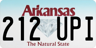 AR license plate 212UPI