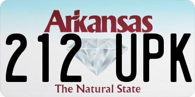 AR license plate 212UPK