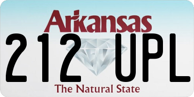 AR license plate 212UPL
