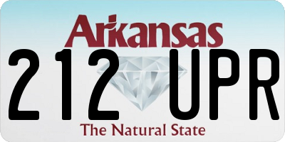 AR license plate 212UPR
