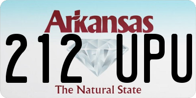 AR license plate 212UPU