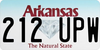 AR license plate 212UPW