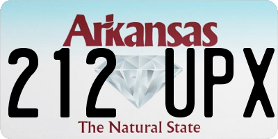 AR license plate 212UPX