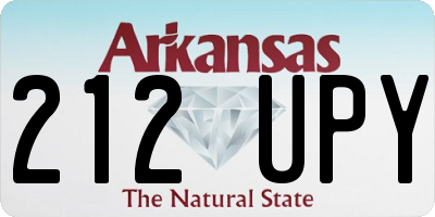 AR license plate 212UPY