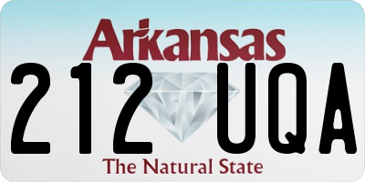 AR license plate 212UQA