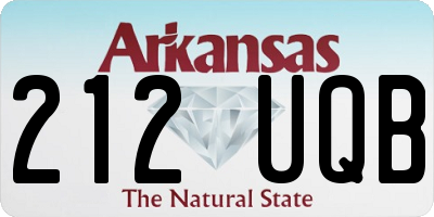 AR license plate 212UQB