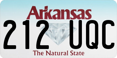 AR license plate 212UQC