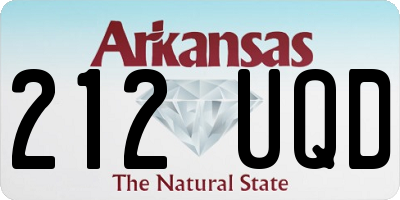 AR license plate 212UQD