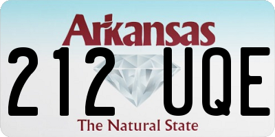 AR license plate 212UQE