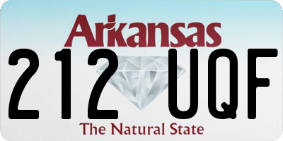 AR license plate 212UQF