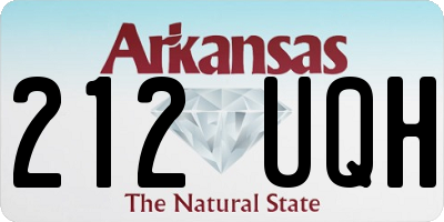 AR license plate 212UQH