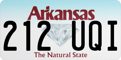AR license plate 212UQI