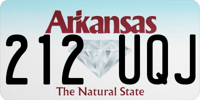 AR license plate 212UQJ