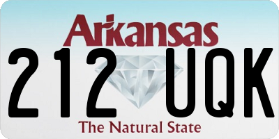 AR license plate 212UQK