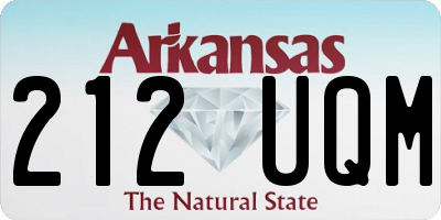 AR license plate 212UQM