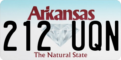 AR license plate 212UQN