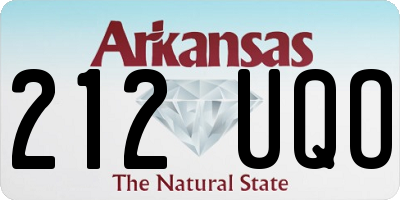 AR license plate 212UQO