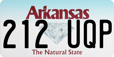 AR license plate 212UQP