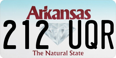 AR license plate 212UQR