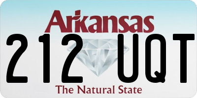 AR license plate 212UQT