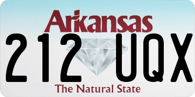 AR license plate 212UQX